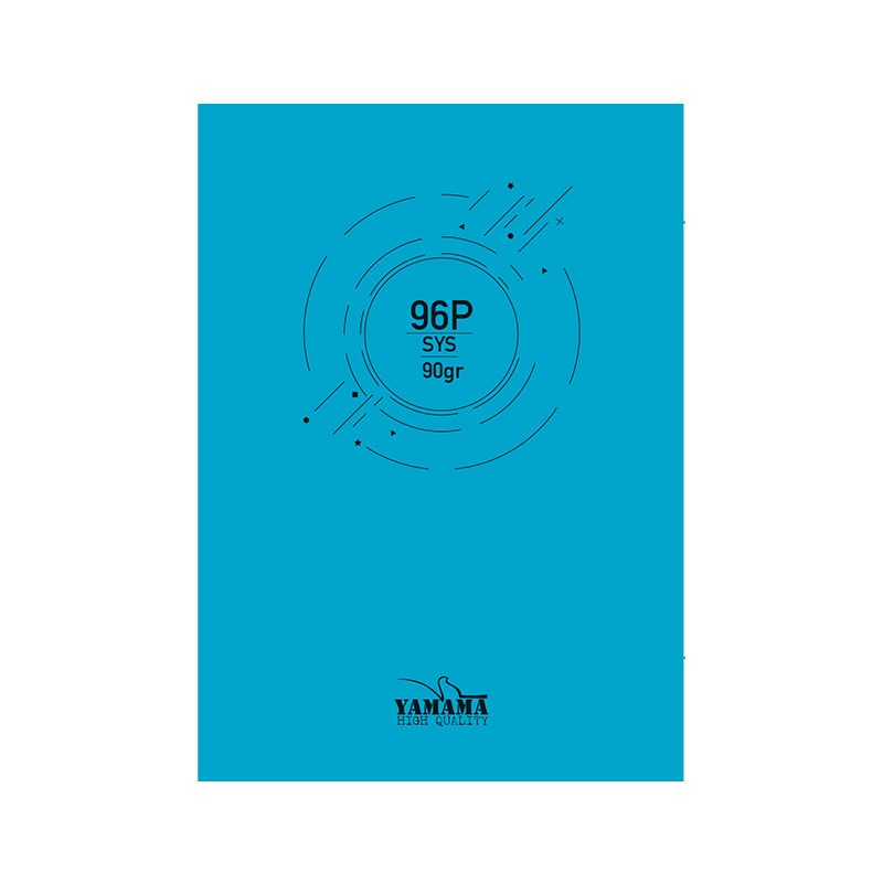 Cahier Piquée YAMAMA 96 Pages UNI SYS BMV 17x22cm 90Gr- Bleu