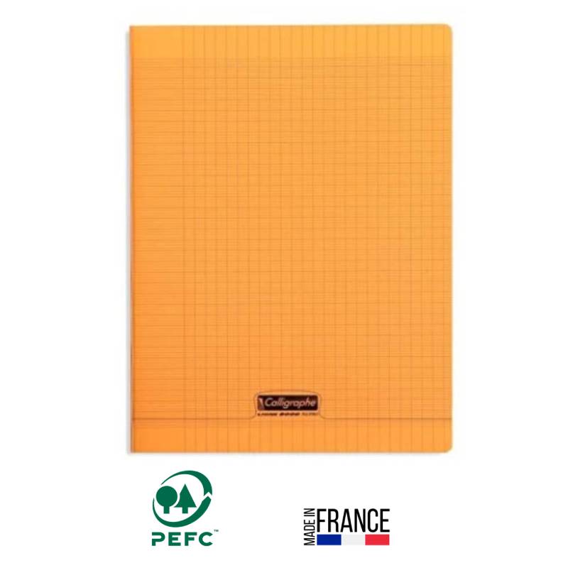 Cahier Piqûre CALLIGRAPHE 96 Pages Seyès 90gr 24x32 cm - Orange