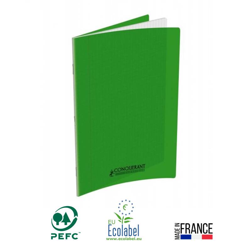 Cahier Piqûre CONQUERANT 192 Pages 70 Gr Seyès 21x29.7 cm - Vert