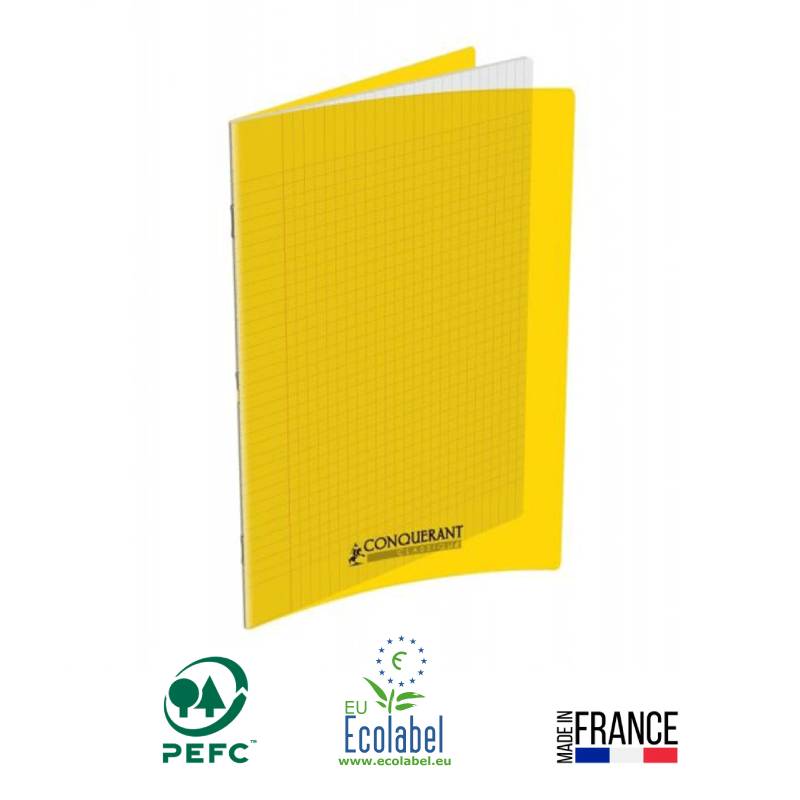 Cahier Piqûre CONQUERANT 96 Pages 70 Gr Seyès 21x29.7 cm - Jaune