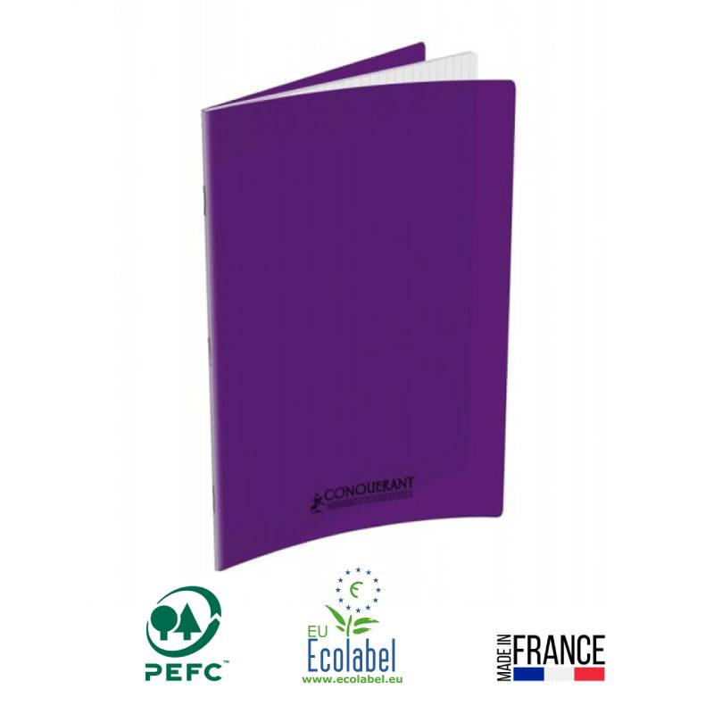 Cahier Piqûre CONQUERANT 96 Pages 90 Gr Seyès 21x29.7cm - Violet