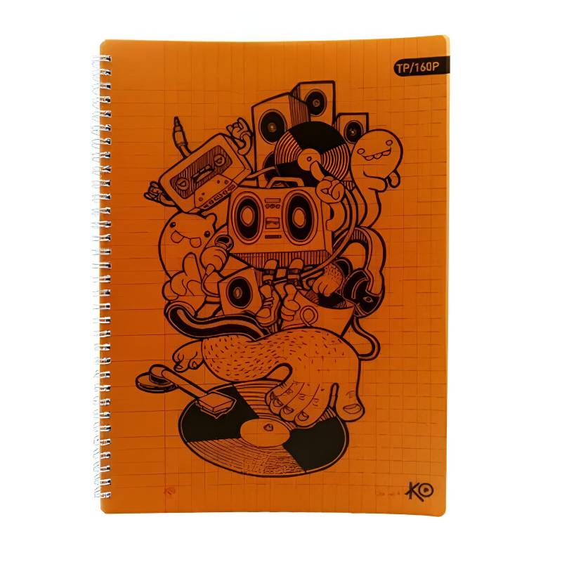 Cahier TP Wiro KO 160 Pages 80g GF Avec Couverture Plastique