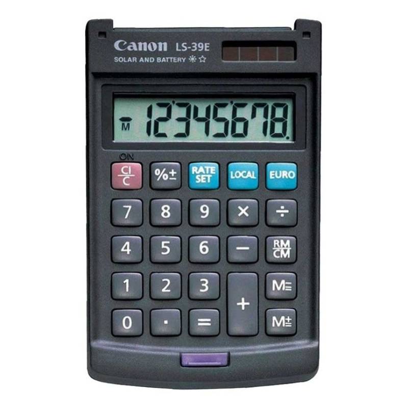 CALCULATRICE DE BUREAU CANON LS-39E-DBL - Gris foncé