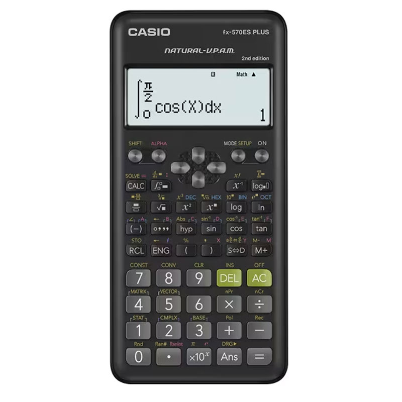 Calculatrice Scientifique CASIO Fx-570ES PLUS-2 - Noir (FX-570ESPLUS-V2)