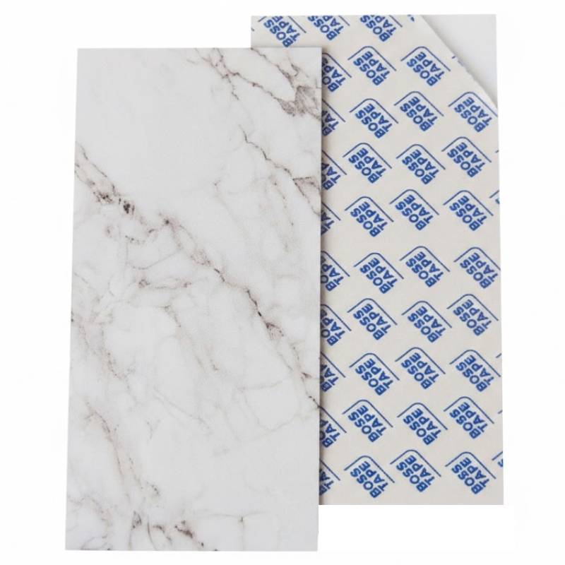 Carreaux Boss Tape En PVC Marbre 60 x 30 cm - Joya Blanc