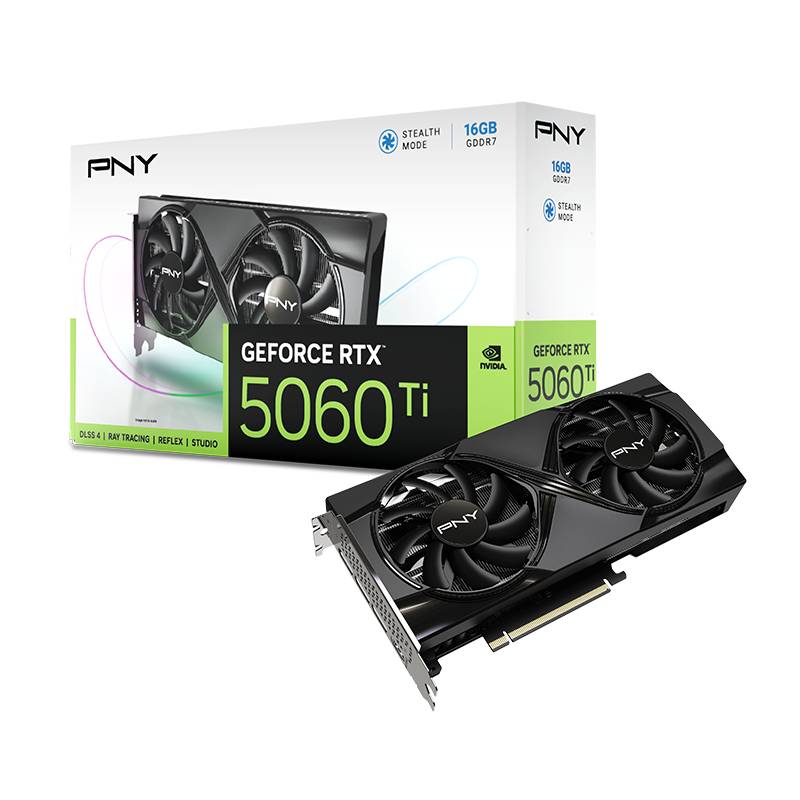 Carte Graphique PNY GeForce RTX 5060TI 16Go Dual Fan