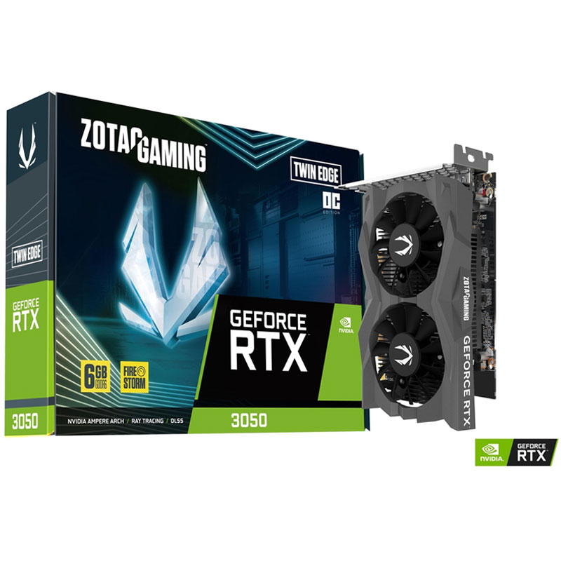 Carte Graphique ZOTAC GAMING GeForce RTX 3050 6G GDDR6 Twin Edge OC