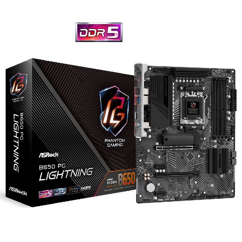 Carte Mère ASROCK B650 PG LIGHTNING (90-MXBK20-A0UAYZ)