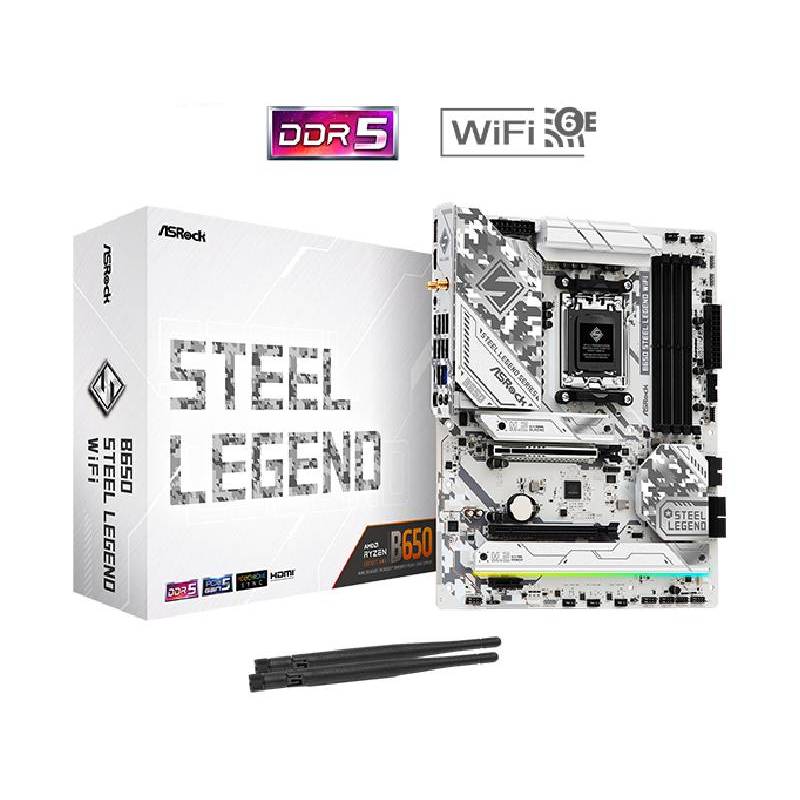 Carte Mère ASROCK B650 Steel Legend WiFi (90-MXBN90-A0UAYZ)