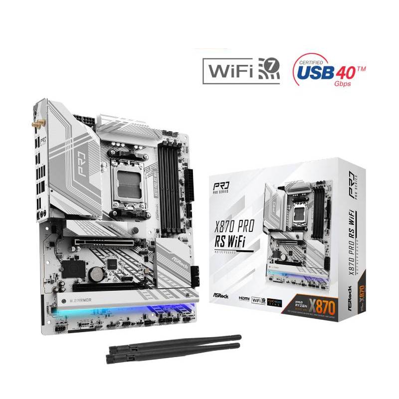 Carte Mère ASROCK X870 Pro RS WIFI  (90-MXBQ00-A0UAYZ)