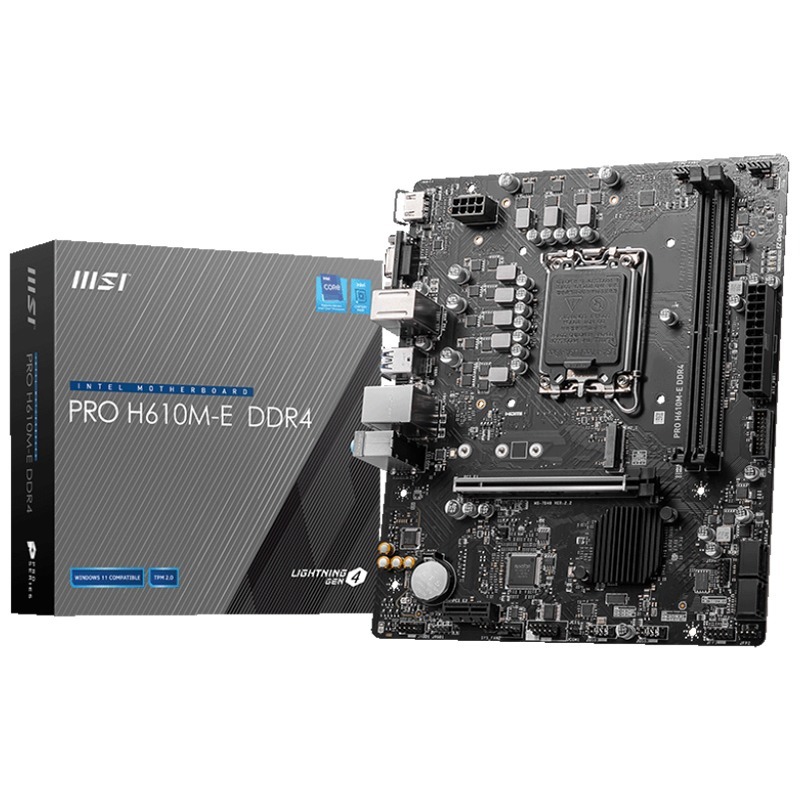 Carte Mère MSI PRO H610M-E DDR4 (911-7D48-062)
