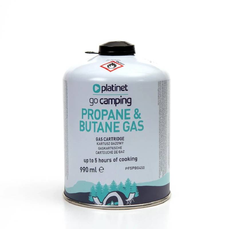 Cartouche De Gaz Butane et Propane PLATINET 450g 990 ml 5h