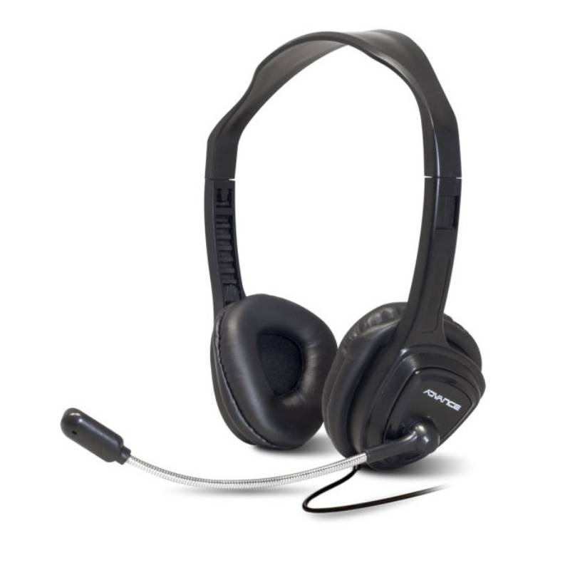 Casque Filaire Pc ADVANCE MIC-S765 DOUBLE JACK - Noir