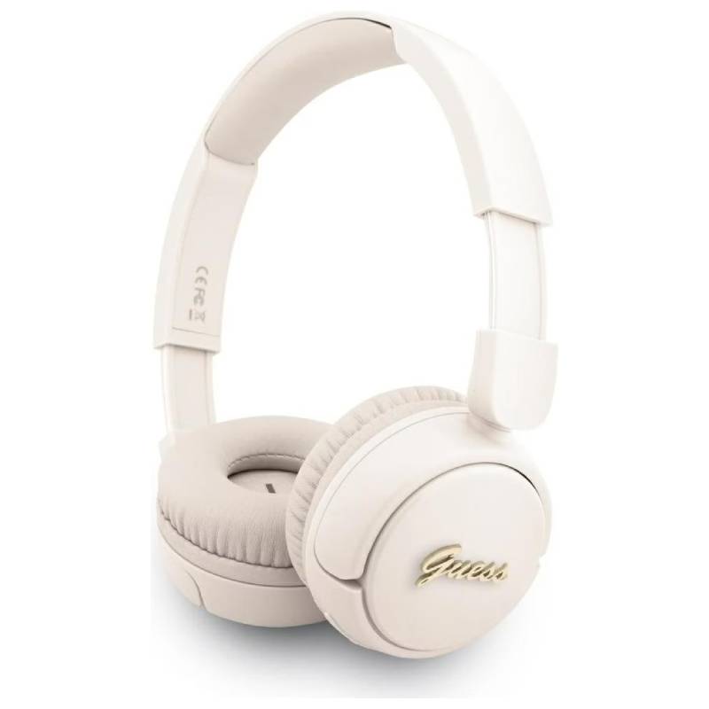 Casque Sans Fil GUESS Bluetooth Avec Logo Métal - Beige