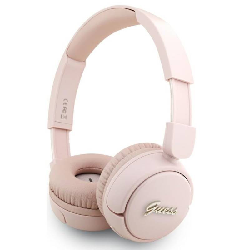 Casque Sans Fil GUESS Bluetooth Avec Logo Métal - Rose