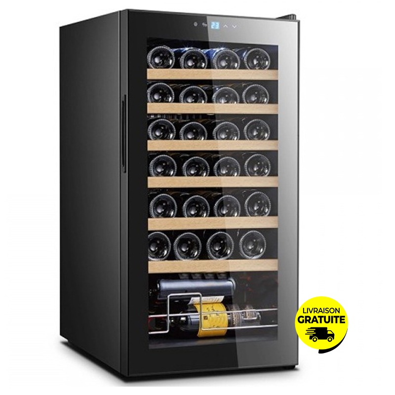 Cave à Vin 28 Bouteilles LIVOO GS145 - Noir
