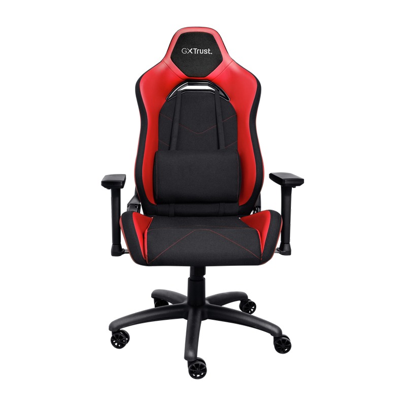 Chaise Gaming TRUST GXT714BR RUYA Avec Accoudoirs - Noir et Rouge