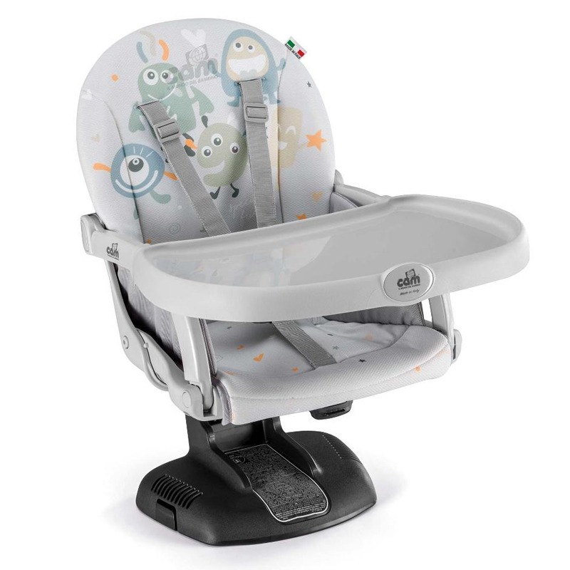 Chaise Haute CAM IDEA Mostriciattoli - Gris