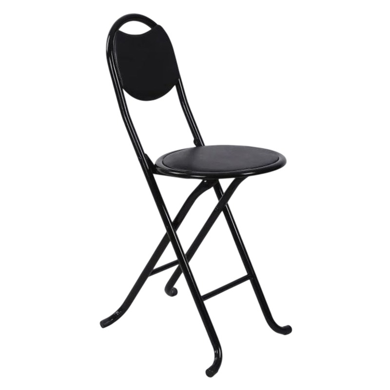 Chaise Pliable Avec Dossier - Noir