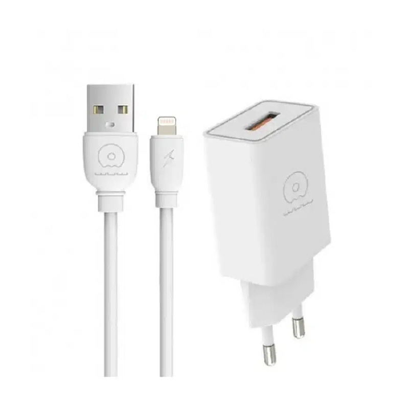 Chargeur WUW T47 2.1A Lighting - Blanc