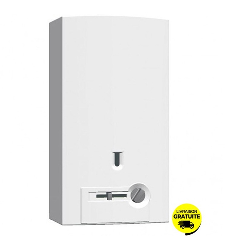 Chauffe Bain BOSCH Piezo 11 Litres Gaz Naturel Avec Veilleuse - Blanc