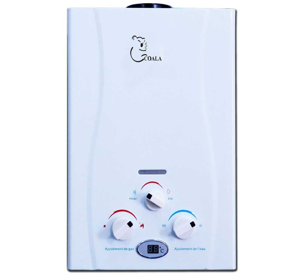 Chauffe Bain COALA 6 Litres Gaz Bouteille Blanc
