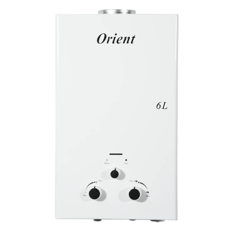 Chauffe Bain ORIENT 6 Litres Gaz Bouteille - Blanc