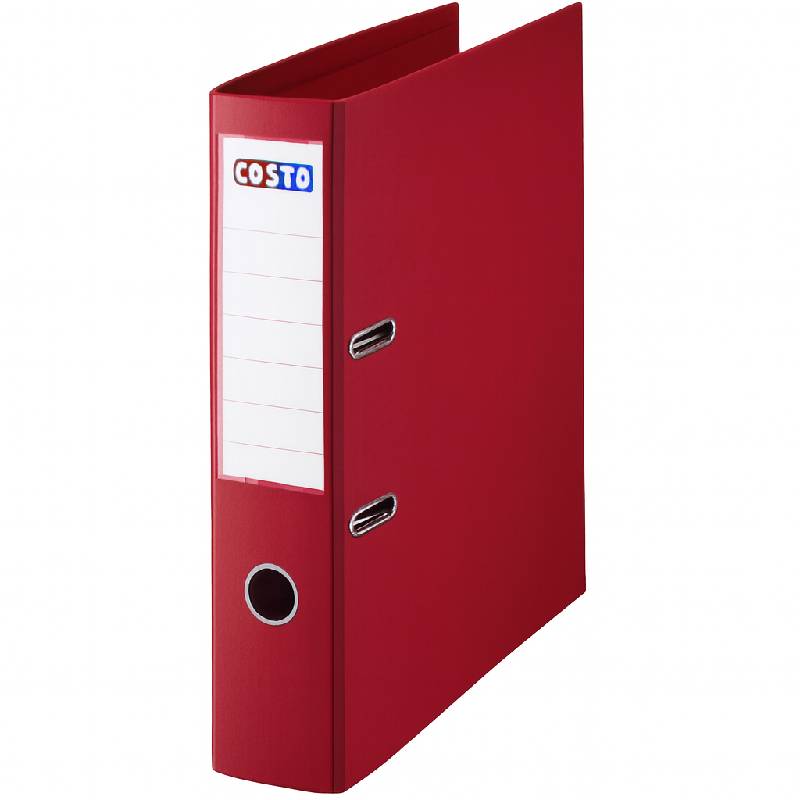 Classeur A Levier Costo PP/PP D75 Bordeau