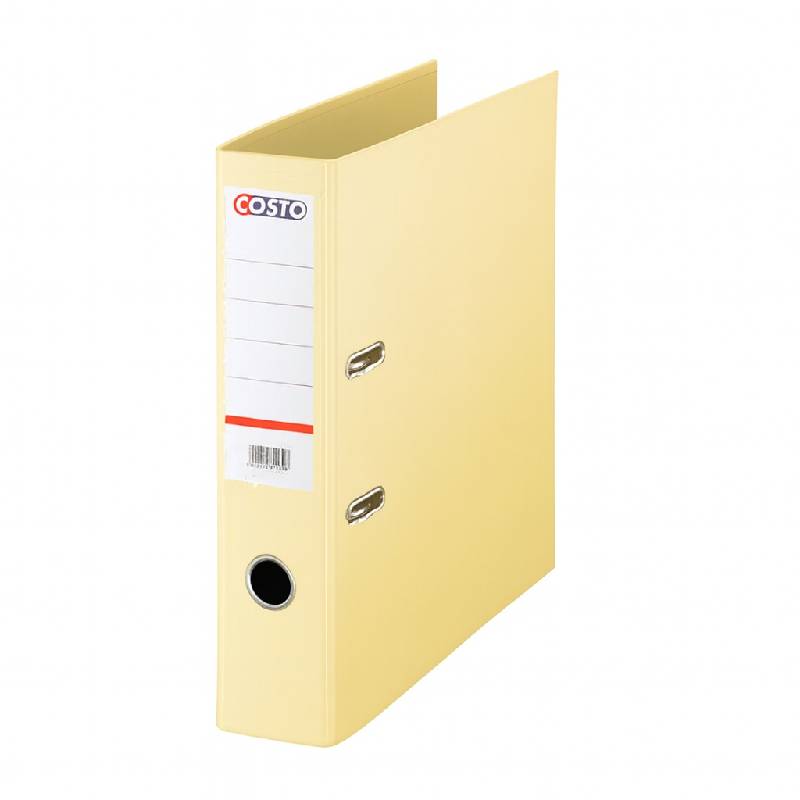 Classeur A Levier COSTO PP/PP D75 Jaune Pastel