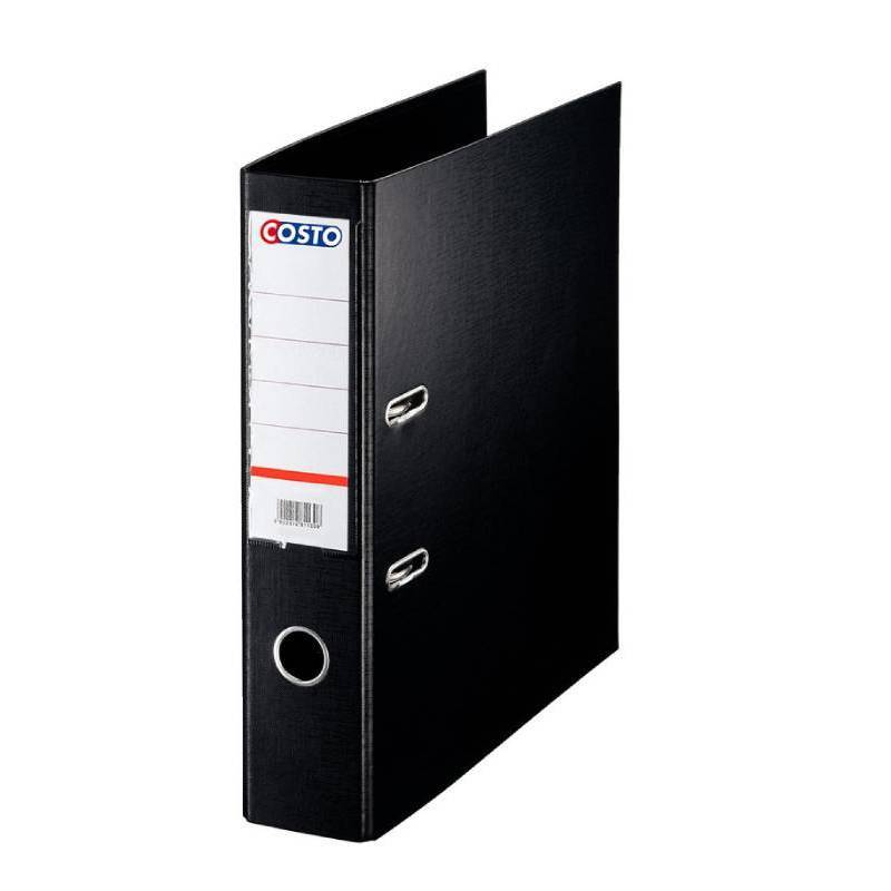 Classeur A Levier Costo PP/PP D75 Noir