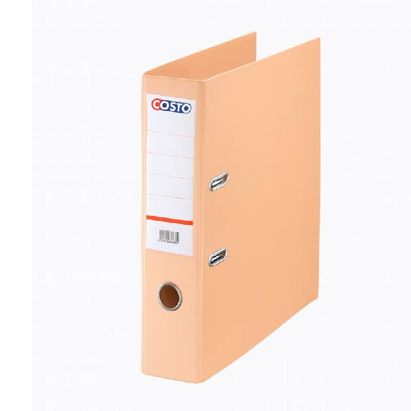 Classeur A Levier COSTO PP/PP D75 Orange Pastel
