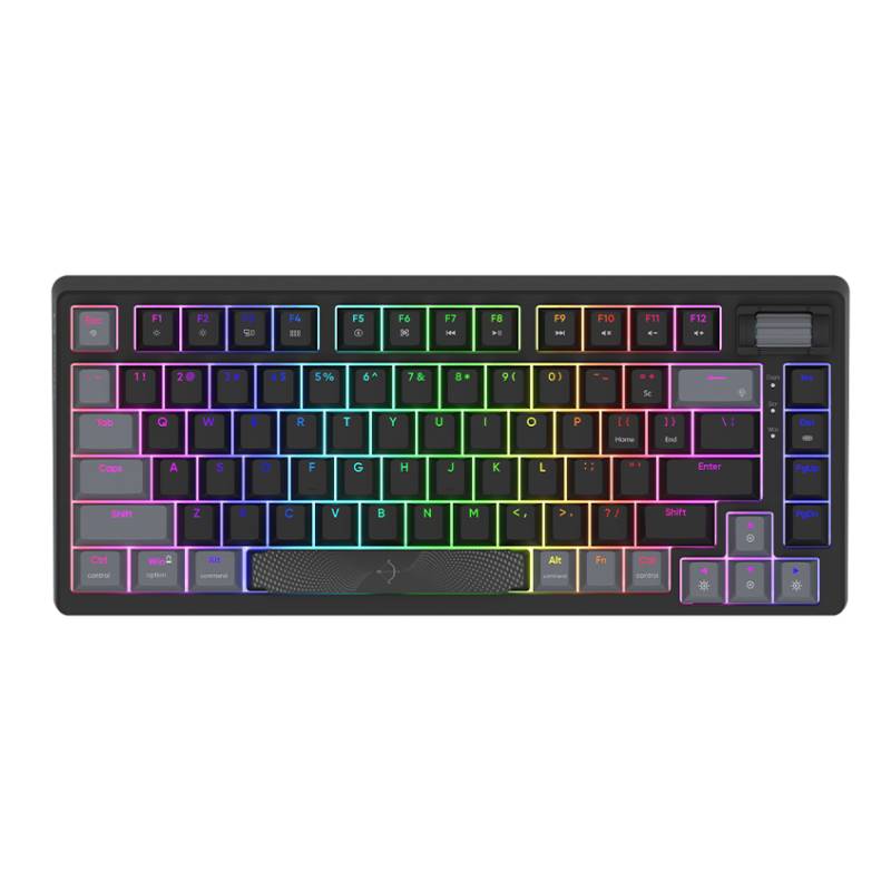 Clavier Filaire Mécanique Gamer Aqirys Adara Mini RGB - Noir et Gris