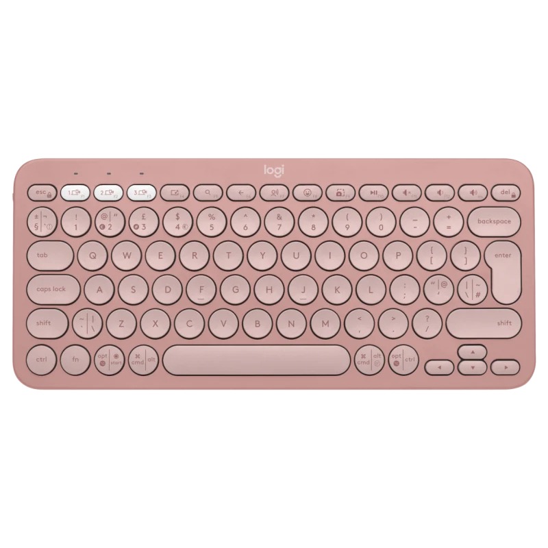 Clavier Sans Fil LOGITECH K380s Clés Pebble 2 - Rose