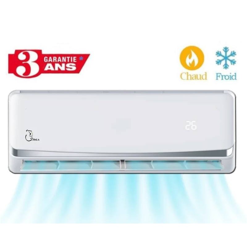 Climatiseur Inverter Coala 24000 BTU R410 Chaud/Froid - Garantie 3 ans
