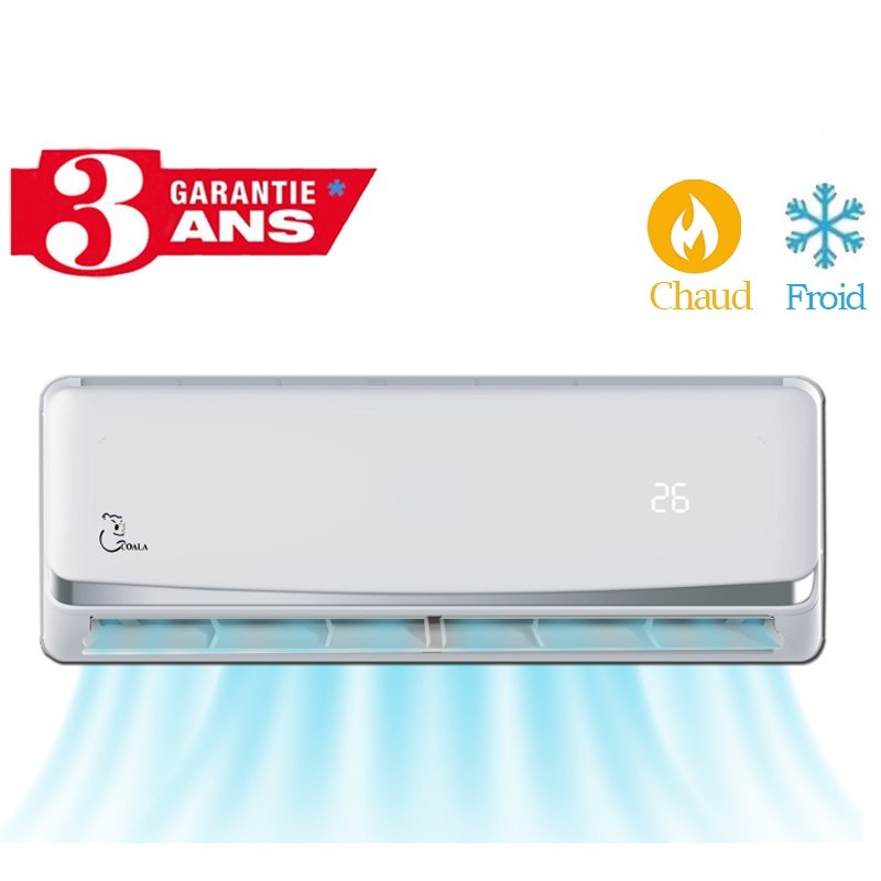 Climatiseur Inverter COALA 9000 BTU Chaud / Froid - Garantie 3 ans