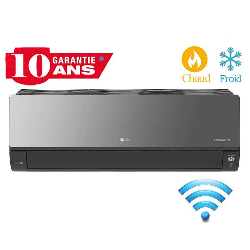 Climatiseur Dual Inverter LG 18000BTU Chaud Froid ARTCOOL Mirror WiFi - Garantie 3ans