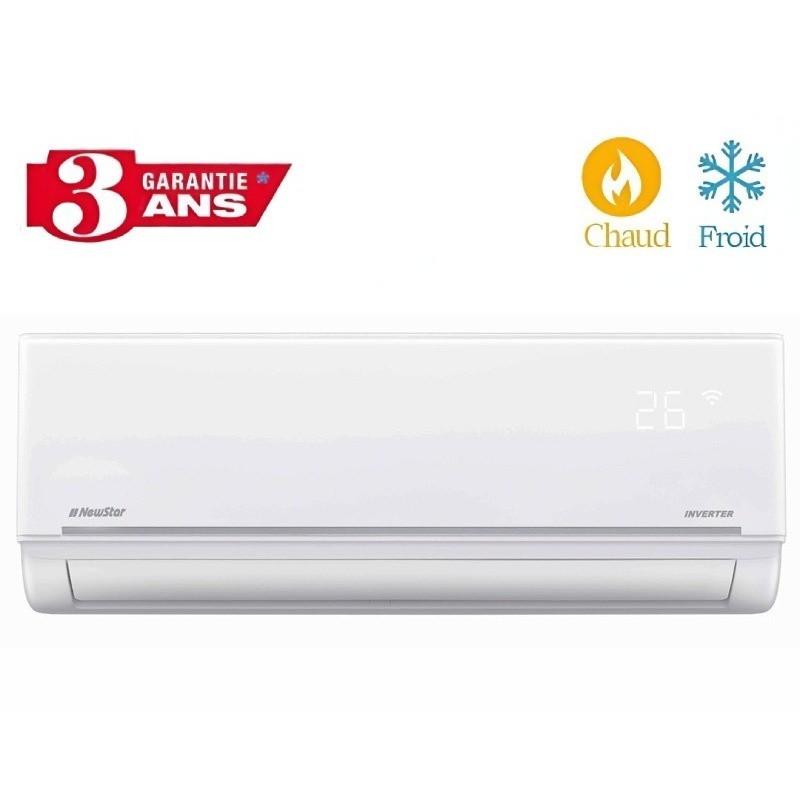 Climatiseur Inverter NewStar 24000 BTU  Chaud Froid - BU-INV024