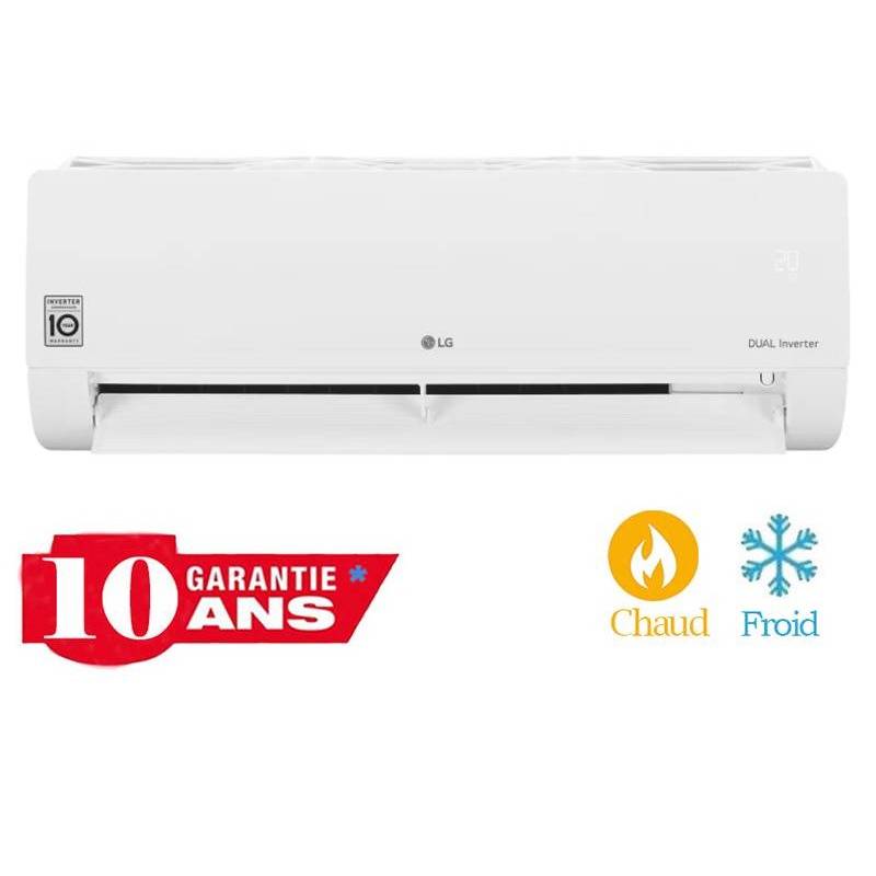 Climatiseur LG Inverter DualCool 24000 BTU Chaud & Froid Tropicalisé