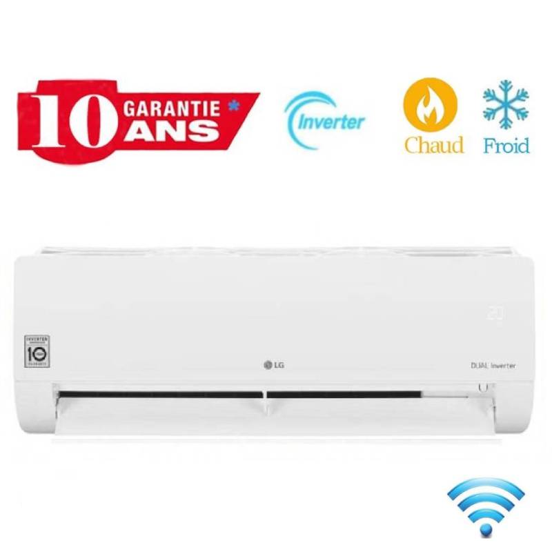 Climatiseur LG Inverter DualCool 24000 BTU Chaud & Froid Tropicalisé