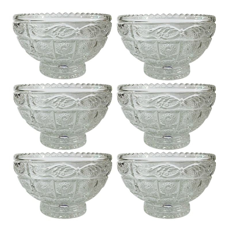 Coffret de 6 Bols à Fruits En Verre CITY GLASS Czech - 43 cl