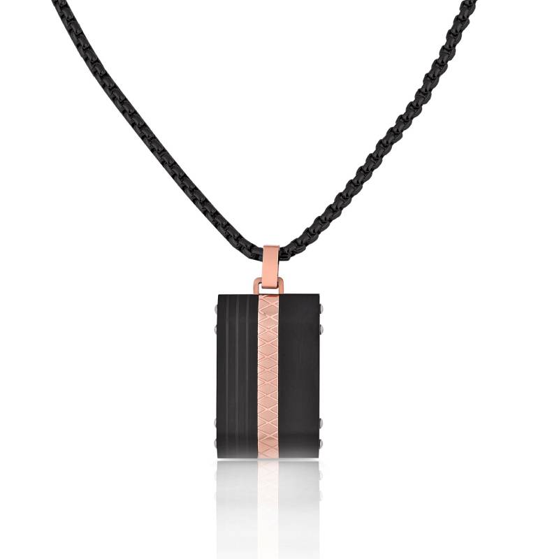 Collier Femme POLO SANTA BARBARA - Noir & Rose Gold
