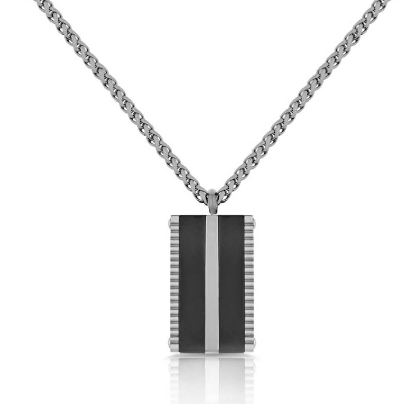 Collier Femme POLO SANTA BARBARA - Noir & Silver