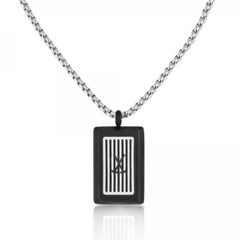 Collier Femme POLO SANTA BARBARA - Noir & Silver