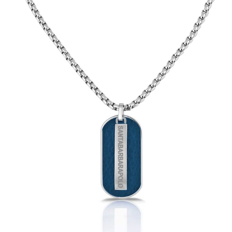 Collier Femme POLO SANTA BARBARA -Silver & Bleu