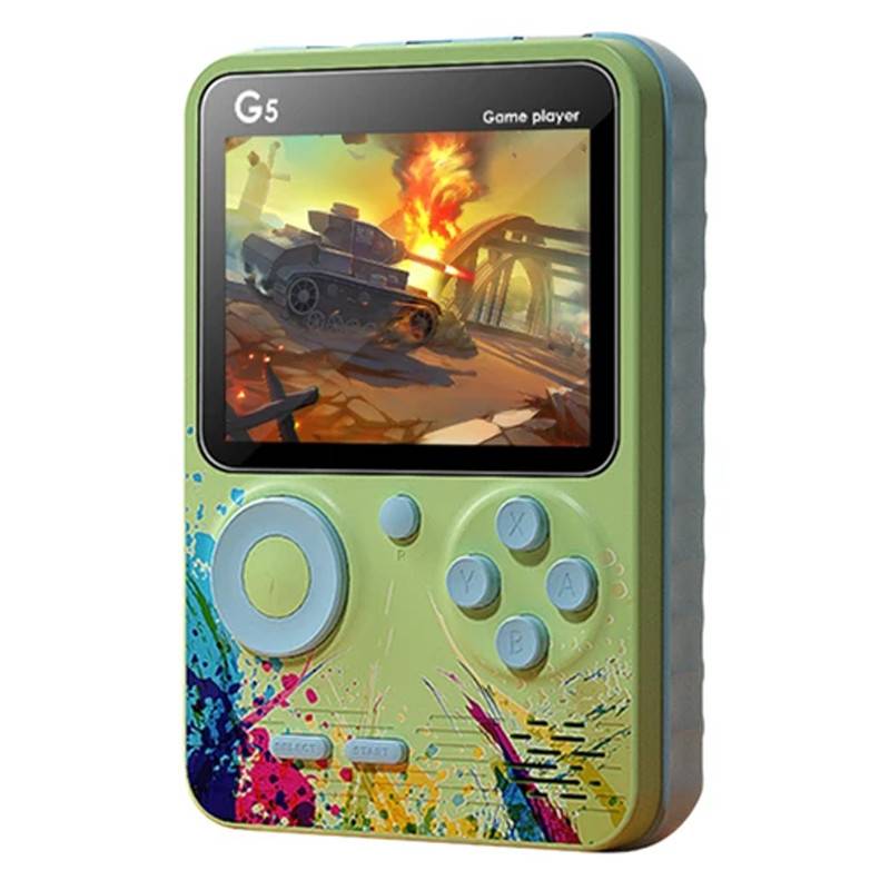 Console De Jeu G5 Pour Enfants 500 Jeux intégrés - Vert