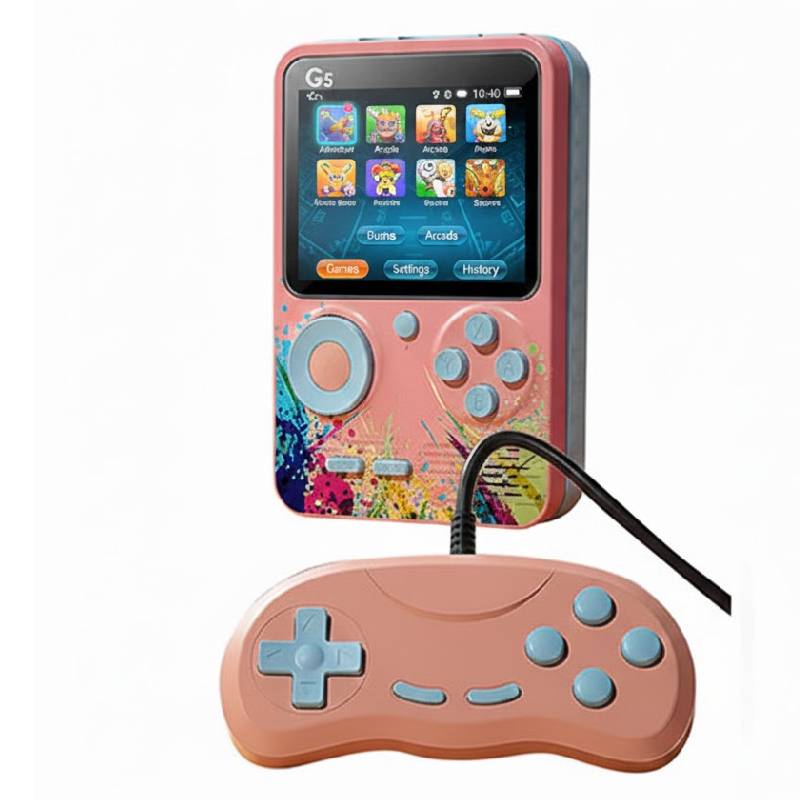 Console de Jeu Portable GBOX G5 avec Manette - Rose