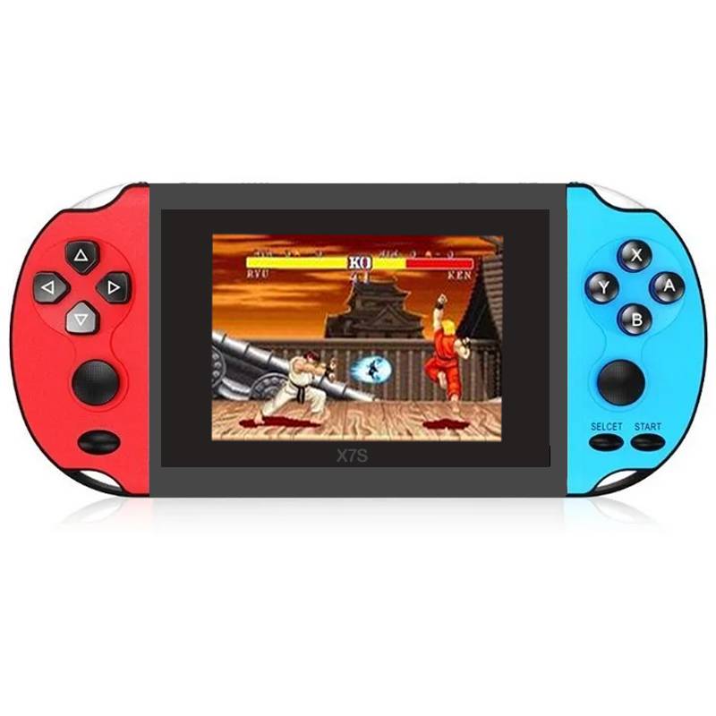 Console De Jeux Portable X7 Plus 8 Go - Rouge & Bleu