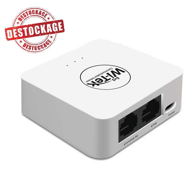 Contrôleur d'Accès Wi-Fi WITEK WI-AC50 2 Ports Ethernet 10/100Mbps