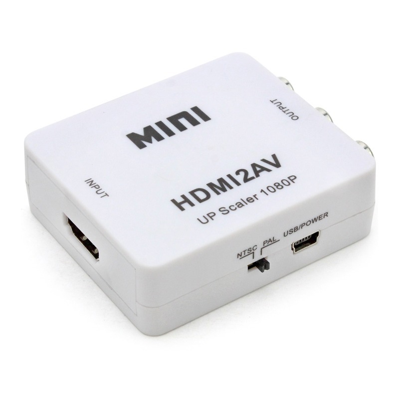Convertisseur HDMI Vers RCA + Micro-USB HDV-553 - Blanc