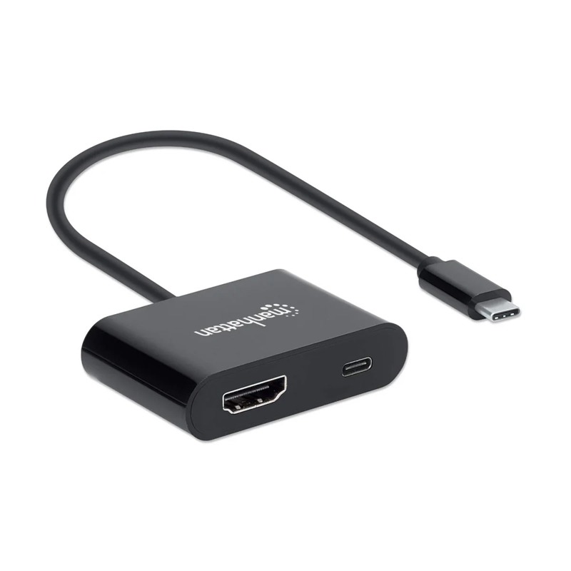 Convertisseur MANHATTAN USB-C vers HDMI avec port d'alimentation
